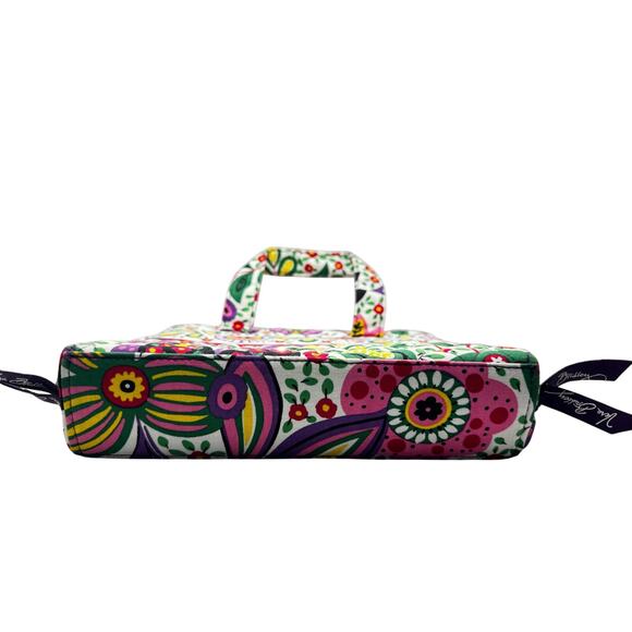 NWOT Vera Bradley Tech Organizer Viva La Vera Print Bright Colorful Floral Tote - Picture 3 of 6